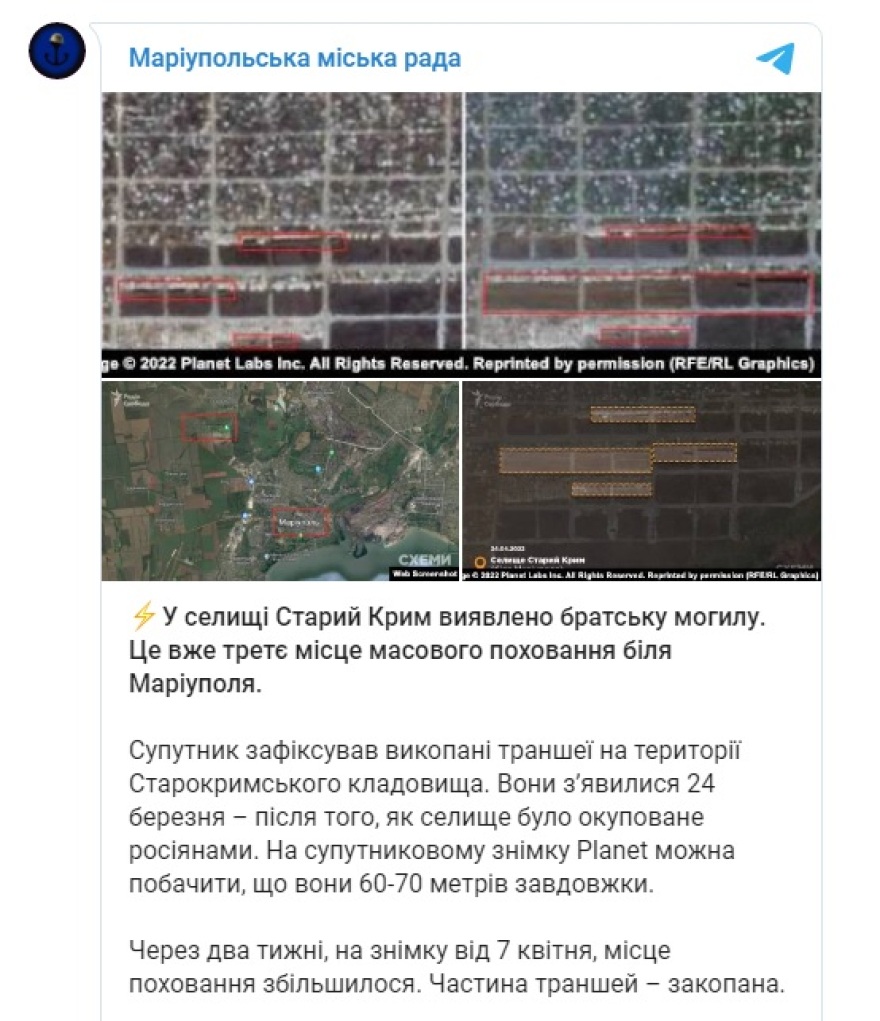 Πόλεμος στην Ουκρανία: Και τρίτος ομαδικός τάφος εντοπίστηκε έξω από τη Μαριούπολη