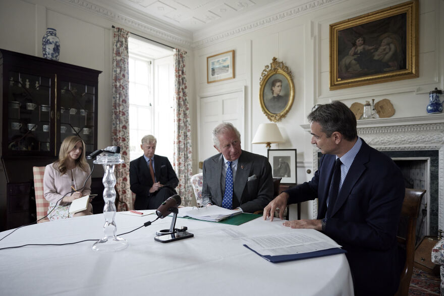 Κάρολος σε Μητσοτάκη: Η Ελλάδα μπορεί να επιδείξει πρωτοποριακή ηγεσία, παγκοσμίως, στην πράσινη οικονομία