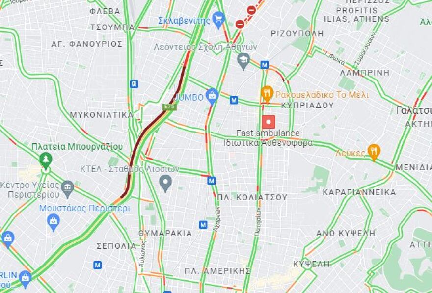 Τροχαίο ατύχημα στην κάθοδο της λεωφόρου Κηφισού - Δείτε βίντεο