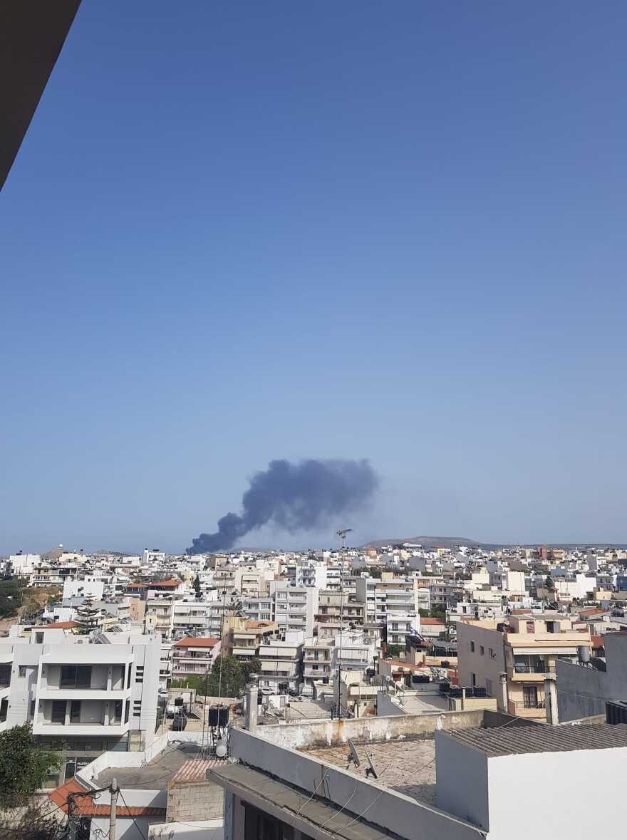 Οριοθετήθηκε η μεγάλη πυρκαγιά στη ΒΙΠΕ Ηρακλείου - Συνεχίζονται οι προσπάθειες κατάσβεσης