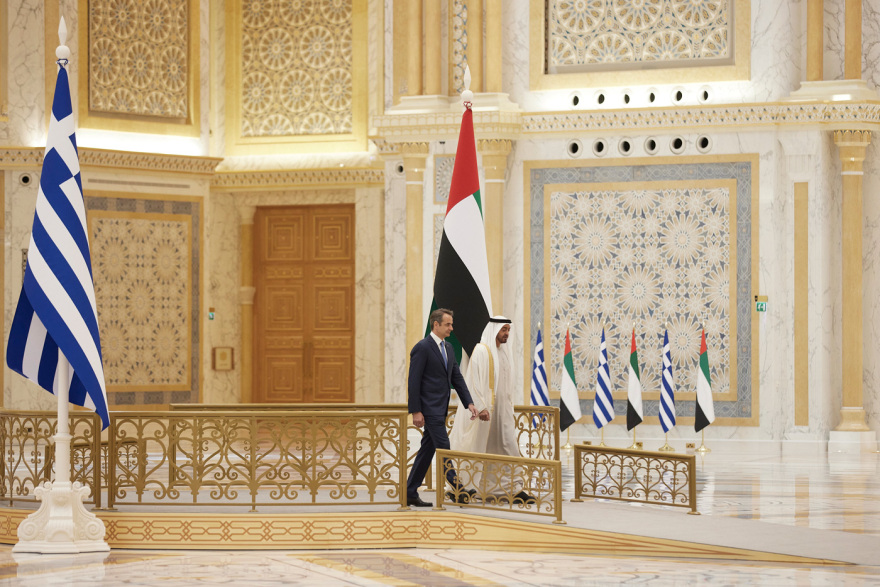 «Υποδέχομαι έναν φίλο» - Τι είπαν Μητσοτάκης και Διάδοχος του Θρόνου του Άμπου Ντάμπι