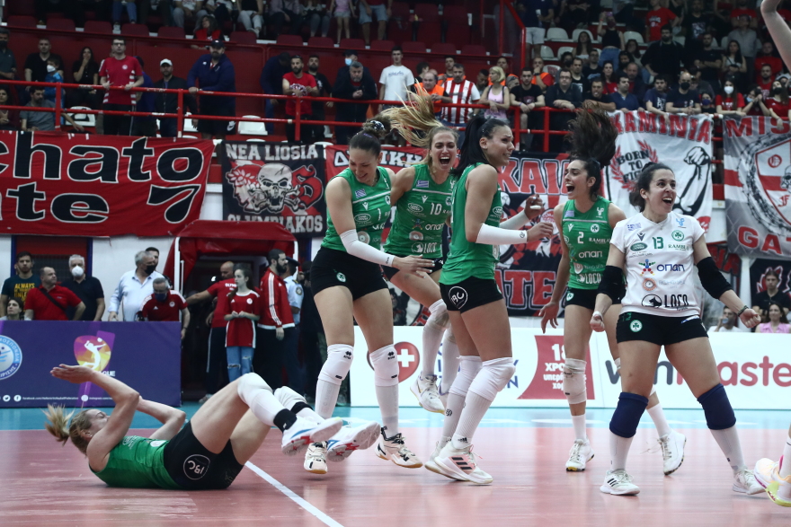 Βόλεϊ γυναικών, Ολυμπιακός - Παναθηναϊκός 1-3: Πρωταθλήτριες μετά από 11 χρόνια - Δείτε βίντεο 