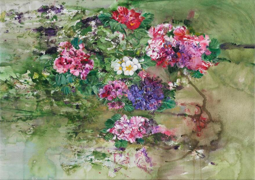 Η  Άννα Μαρία Τσακάλη μιλά για τη νέα της έκθεση ζωγραφικής στην Γκαλερί Kalfayan