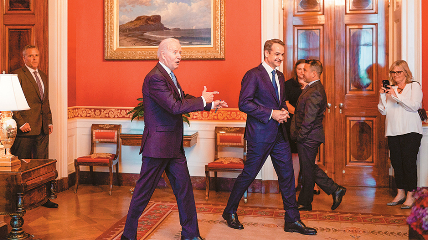 Ο χάρτης-κλειδί που παρουσίασε ο Μητσοτάκης στον Μπάιντεν και μπλόκαρε τα τουρκικά F-16 και F-35