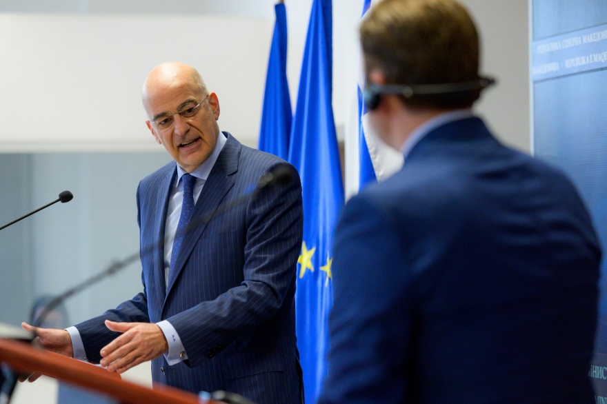 Δένδιας από Σκόπια: Θα στηρίξουμε την ευρωπαϊκή προοπτική της Βόρειας Μακεδονίας