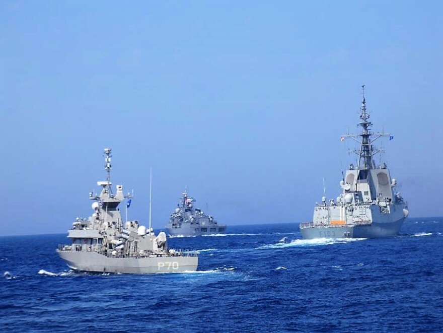 Πολεμικά πλοία και μαχητικά της Πολεμικής Αεροπορίας έκαναν συνεκπαίδευση με ΝΑΤΟϊκές μονάδες σε Κάρπαθο-Καστελόριζο - Φωτογραφίες