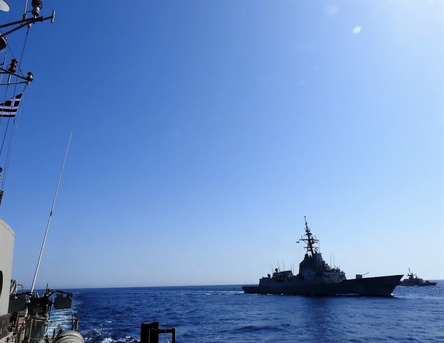 Πολεμικά πλοία και μαχητικά της Πολεμικής Αεροπορίας έκαναν συνεκπαίδευση με ΝΑΤΟϊκές μονάδες σε Κάρπαθο-Καστελόριζο - Φωτογραφίες