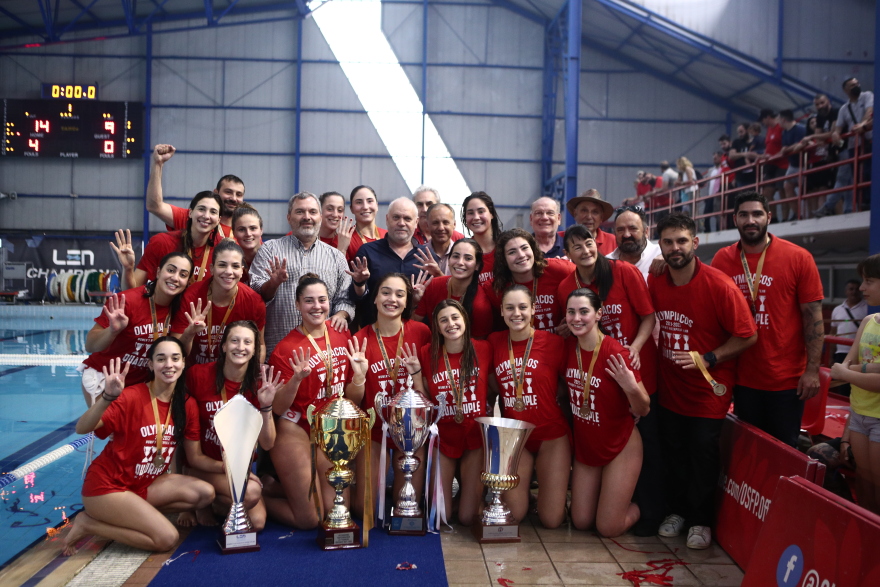 Ολυμπιακός: Καρέ τίτλων  στο πόλο γυναικών 