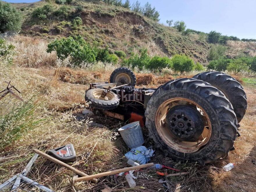 Νεκρός 85χρονος αγρότης που καταπλακώθηκε από τρακτέρ στo Ηράκλειο