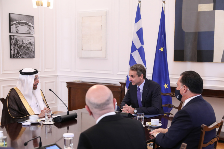 Κυριάκος Μητσοτάκης: Συναντήθηκε με τον υπουργό Επενδύσεων της Σ. Αραβίας - Προοπτική περαιτέρω συνεργασίας