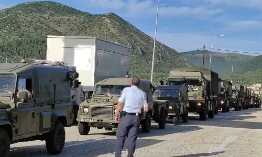 Ηγουμενίτσα: Μπλόκο από μέλη του ΚΚΕ σε νατοϊκή φάλαγγα