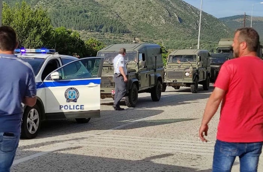 Ηγουμενίτσα: Μπλόκο από μέλη του ΚΚΕ σε νατοϊκή φάλαγγα