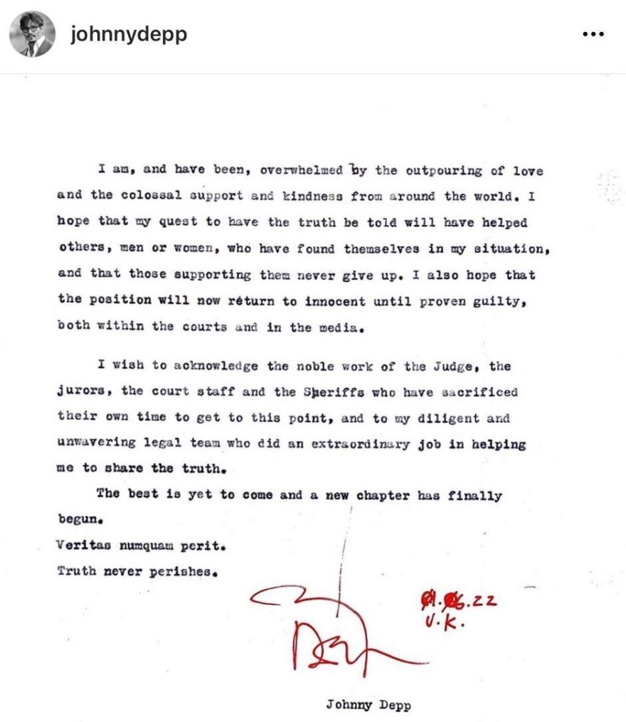 Δίκη Ντεπ - Χερντ: Δικαίωση για τον Τζόνι Ντεπ - Του επιδικάστηκε αποζημίωση 15 εκατ. δολαρίων