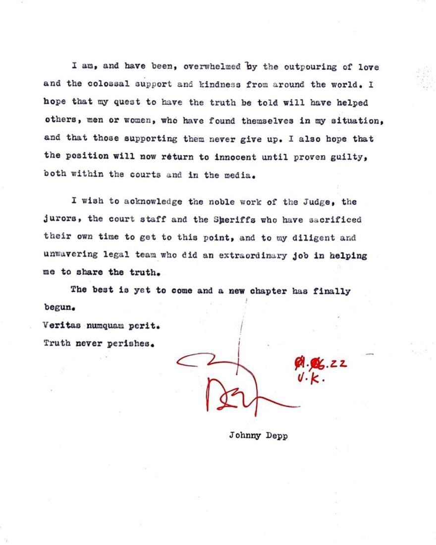 Δίκη Ντεπ-Χερντ: Οι αντιδράσεις μετά τη δικαστική νίκη του Τζόνι Ντεπ από την πρώην σύζυγό του Άμπερ Χερντ