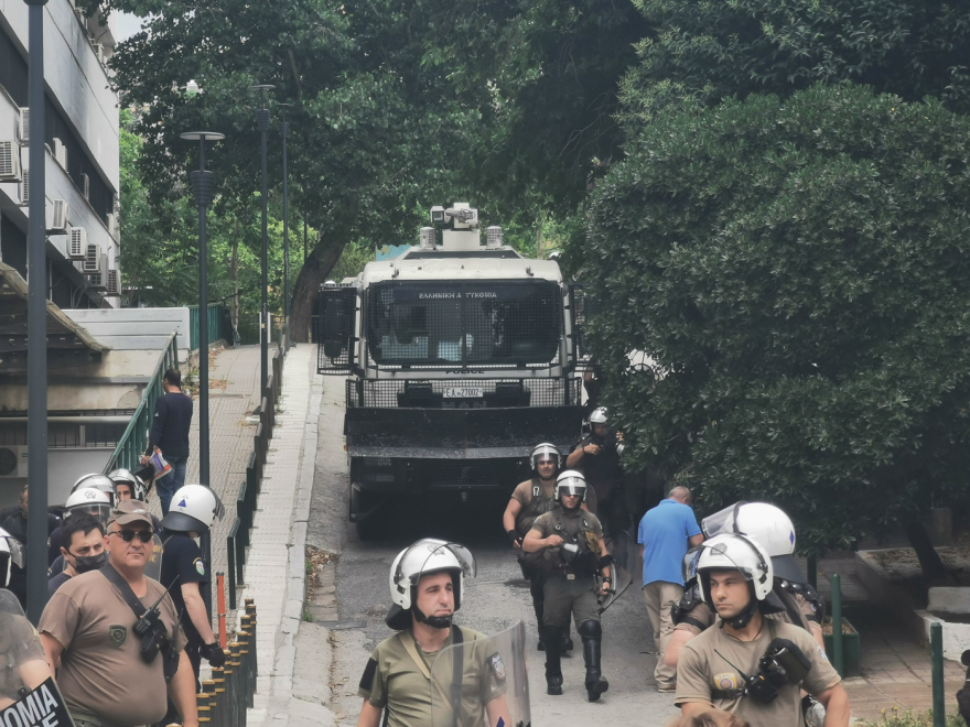 ΑΠΘ: Νέα διαμαρτυρία φοιτητών κατά της αστυνομικής παρουσίας