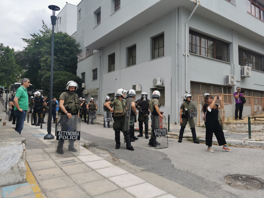 ΑΠΘ: Νέα διαμαρτυρία φοιτητών κατά της αστυνομικής παρουσίας