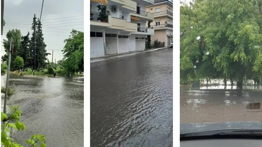 Κακοκαιρία Genesis: «Σάρωσε» τη Λάρισα  - «Ποτάμια» οι δρόμοι στην Κοζάνη