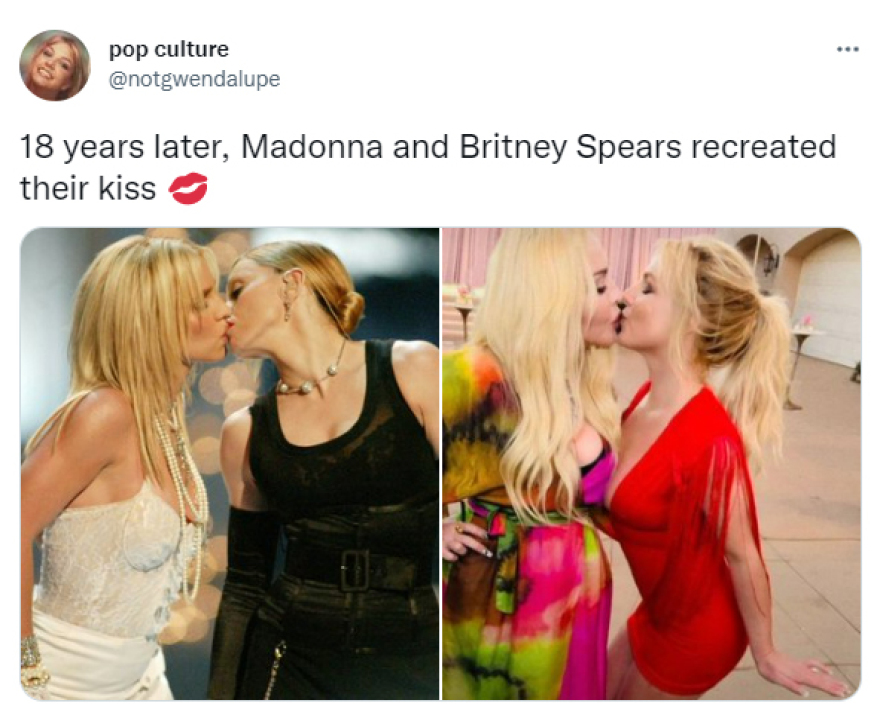 19 χρόνια μετά η Μαντόνα και η Μπρίτνεϊ Σπίαρς αναπαριστούν το θρυλικό φιλί τους