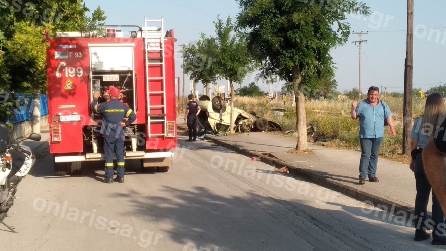 Τραγωδία στη Λάρισα: Τρένο παρέσυρε αυτοκίνητο, νεκρός ο οδηγός του ΙΧ