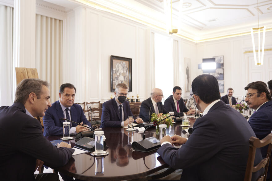Μητσοτάκης: Συναντήθηκε με τον Υπουργό Βιομηχανίας και Τεχνολογίας των ΗΑΕ
