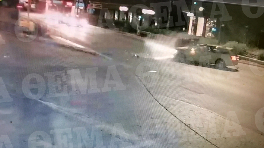 Βίντεο-ντοκουμέντο από το τροχαίο στην Κηφισίας με τους δύο τραυματίες