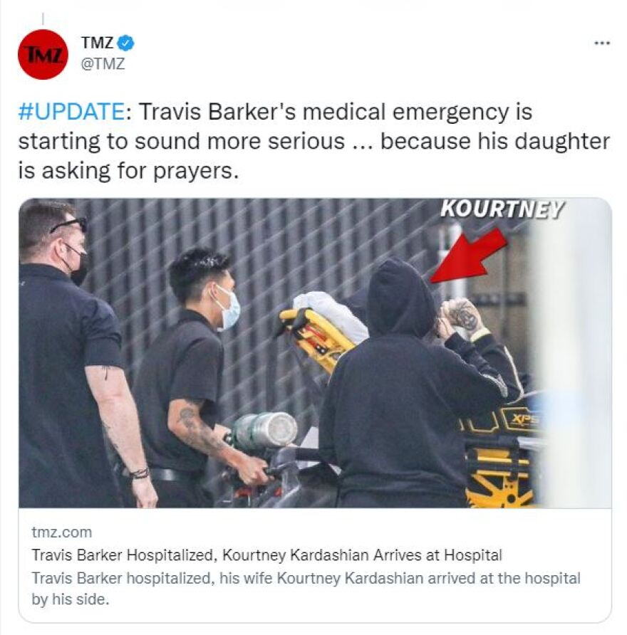 Κόρτνεϊ Καρντάσιαν: Εσπευσμένα στο νοσοκομείο ο άνδρας της  - «Ο Θεός να με σώσει»