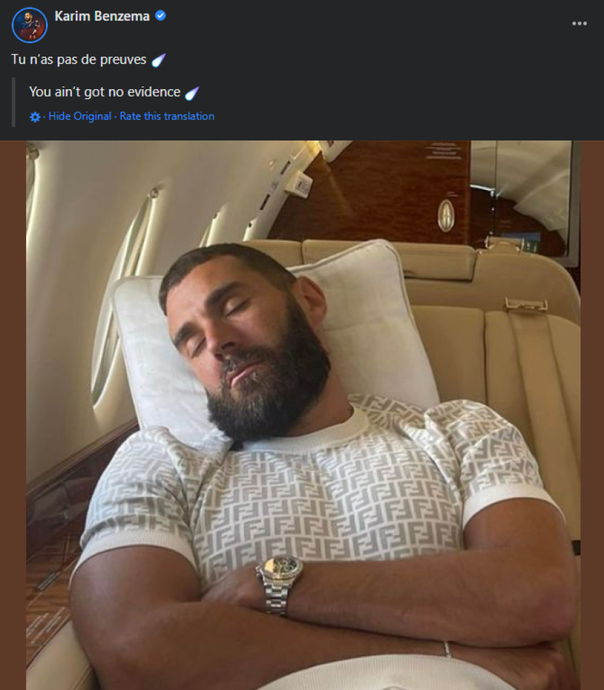 Μπενζεμά: Ο σάλος με το γυναικείο πόδι και οι... όχι και τόσο σβησμένες αποδείξεις - Δείτε φωτογραφίες