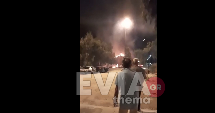 Υπό έλεγχο η φωτιά σε αποθηκευτικό χώρο στη Χαλκίδα