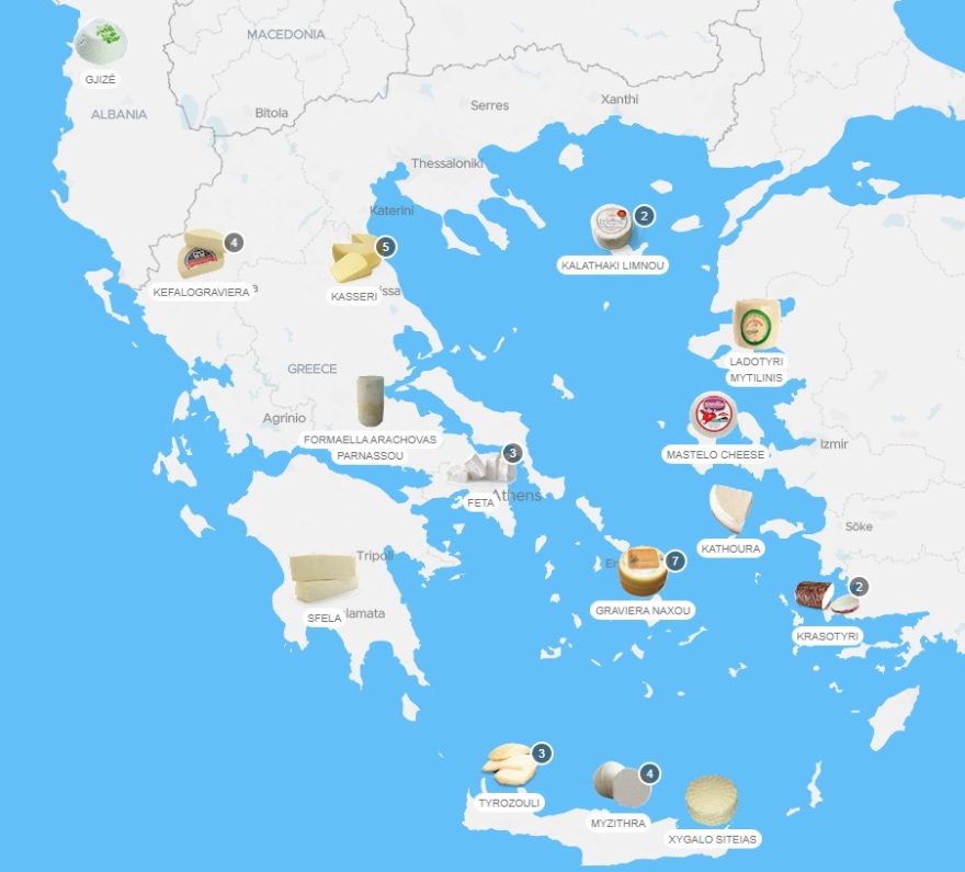 Τα ελληνικά τυριά στην κορυφή της παγκόσμιας κατάταξης ανάμεσα σε 1.305 προϊόντα