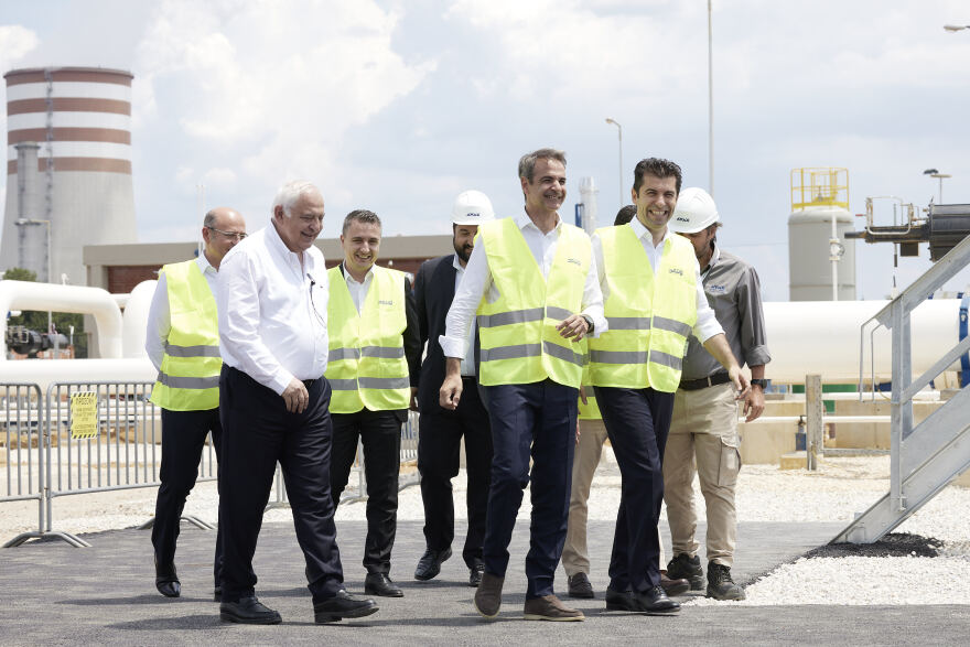 Κομοτηνή: Μητσοτάκης και Πετκόφ έθεσαν σε λειτουργία τον αγωγό φυσικού αερίου IGB