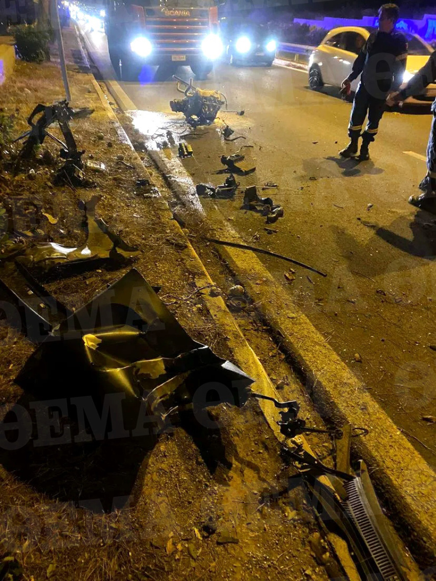  Λεωφόρος Μαραθώνος: Νεκρός 34χρονος μετά από σφοδρή σύγκρουση