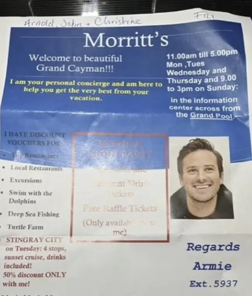 O Αρμι Χάμερ είναι τελείως απένταρος - Από σταρ του Χόλιγουντ... έγινε «κλείστρα» σε ρεσεψιόν ξενοδοχείου 