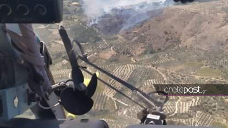 Φωτιά τώρα: Δύσκολη μάχη με τις φλόγες στο Ρέθυμνο - Εστάλη 112 για εκκένωση του χωριού Μέλαμπες στον Άγιο Βασίλειο