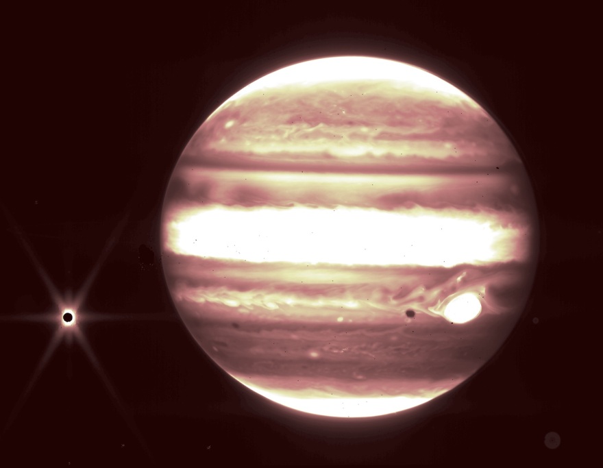 Ο Δίας και οι δορυφόροι του από το διαστημικό τηλεσκόπιο James Webb – Νέες εντυπωσιακές εικόνες