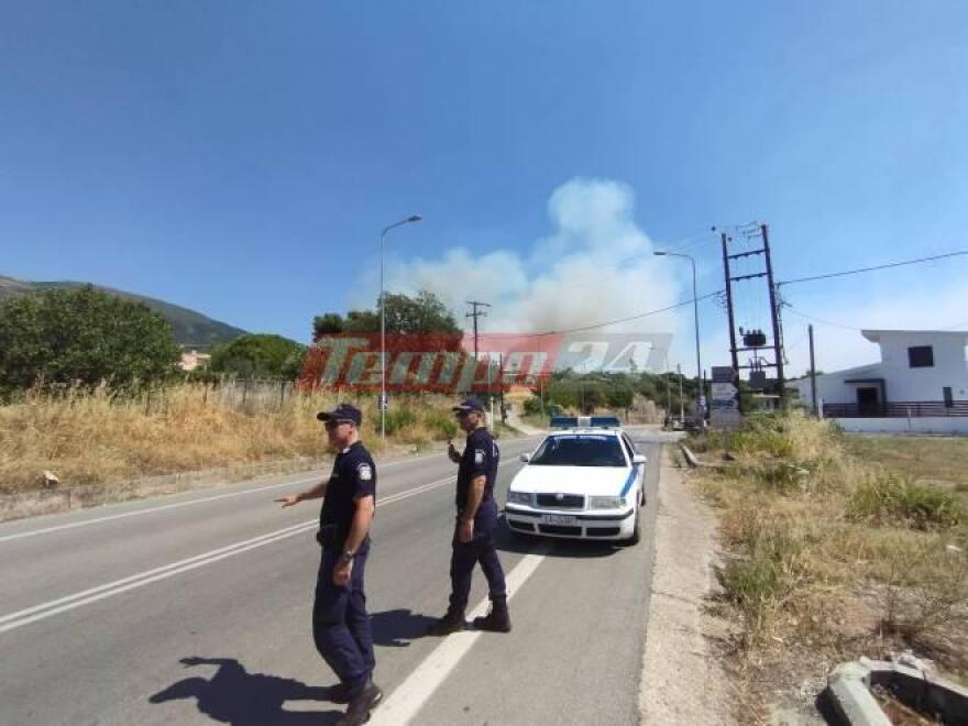 Φωτιά στην Αχαΐα: Εκτός ελέγχου η πυρκαγιά στην Καλλιθέα 