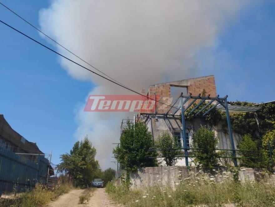 Φωτιά στην Αχαΐα: Εκτός ελέγχου η πυρκαγιά στην Καλλιθέα 