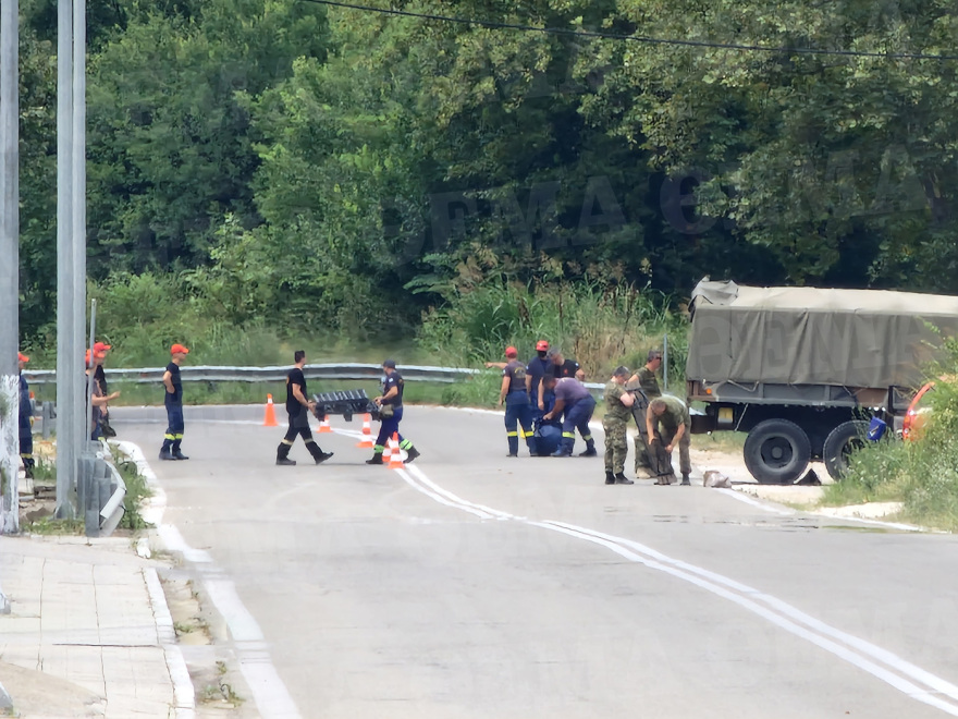 Καβάλα: Ξεκίνησαν οι έρευνες από τον ειδικό λόχο βιολογικής άμυνας στην περιοχή που συνετρίβη το Αντόνοφ