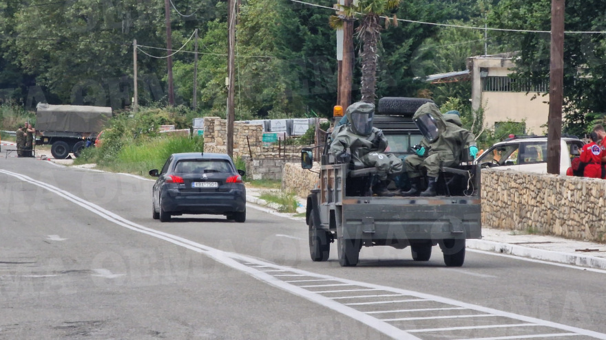 Καβάλα: Ξεκίνησαν οι έρευνες από τον ειδικό λόχο βιολογικής άμυνας στην περιοχή που συνετρίβη το Αντόνοφ