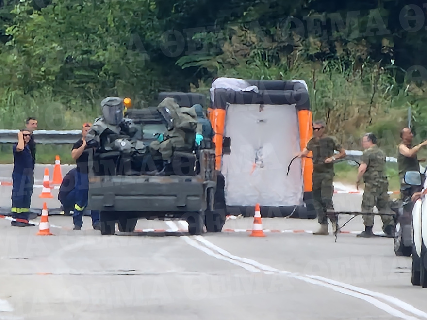 Καβάλα: Ξεκίνησαν οι έρευνες από τον ειδικό λόχο βιολογικής άμυνας στην περιοχή που συνετρίβη το Αντόνοφ