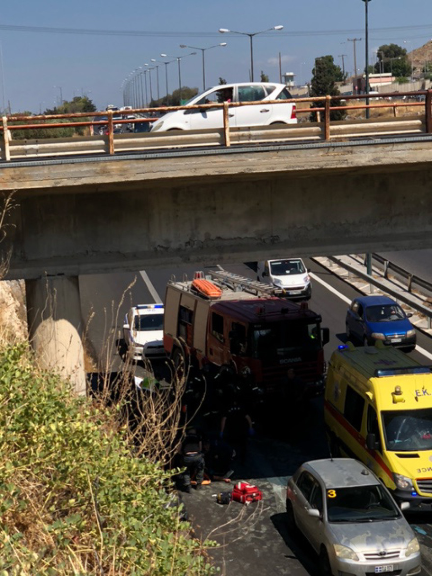 Τραγωδία στον ΒΟΑΚ: Ένας νεκρός και δύο τραυματίες σε τροχαίο στο Ηράκλειο