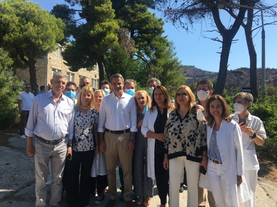 Κυριάκος Μητσοτάκης: Αυτοψία στις πληγείσες περιοχές της Πεντέλης