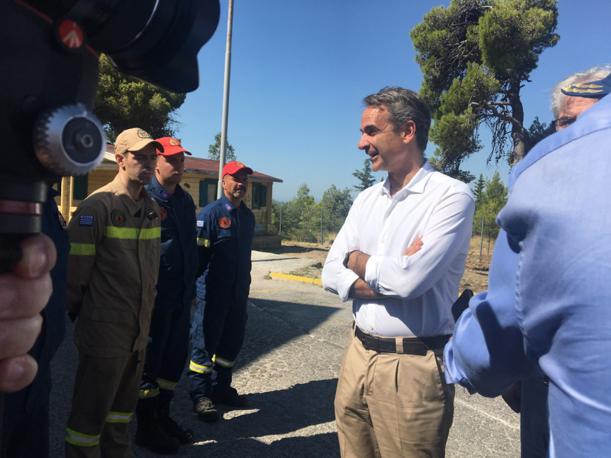 Κυριάκος Μητσοτάκης: Αυτοψία στις πληγείσες περιοχές της Πεντέλης