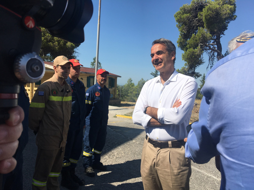 Κυριάκος Μητσοτάκης: Αυτοψία στις πληγείσες περιοχές της Πεντέλης