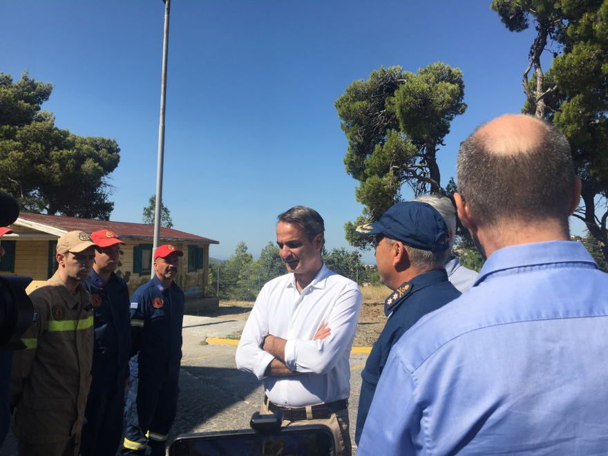 Κυριάκος Μητσοτάκης: Αυτοψία στις πληγείσες περιοχές της Πεντέλης