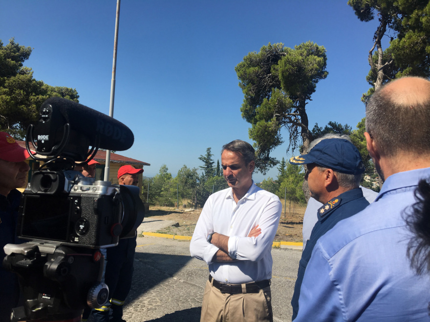 Κυριάκος Μητσοτάκης: Αυτοψία στις πληγείσες περιοχές της Πεντέλης