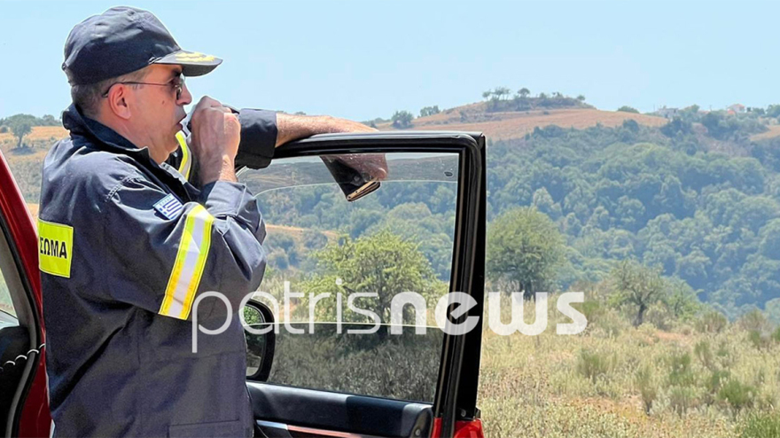 Φωτιά στην περιοχή Άγναντα Ηλείας, κοντά στον οικισμό οι φλόγες - Τραυματίστηκε πυροσβέστης