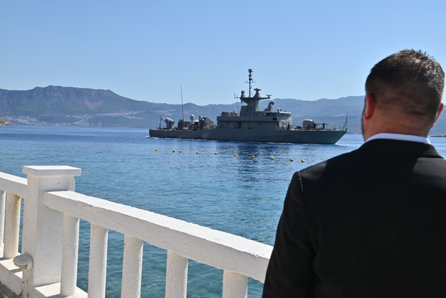 Μονάδες του Στρατού Ξηράς και του Πολεμικού Ναυτικού επισκέφθηκε ο Χαρδαλιάς στο Καστελλόριζο