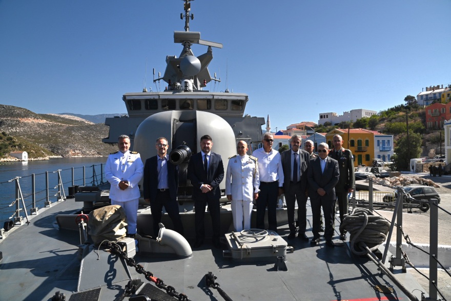 Μονάδες του Στρατού Ξηράς και του Πολεμικού Ναυτικού επισκέφθηκε ο Χαρδαλιάς στο Καστελλόριζο