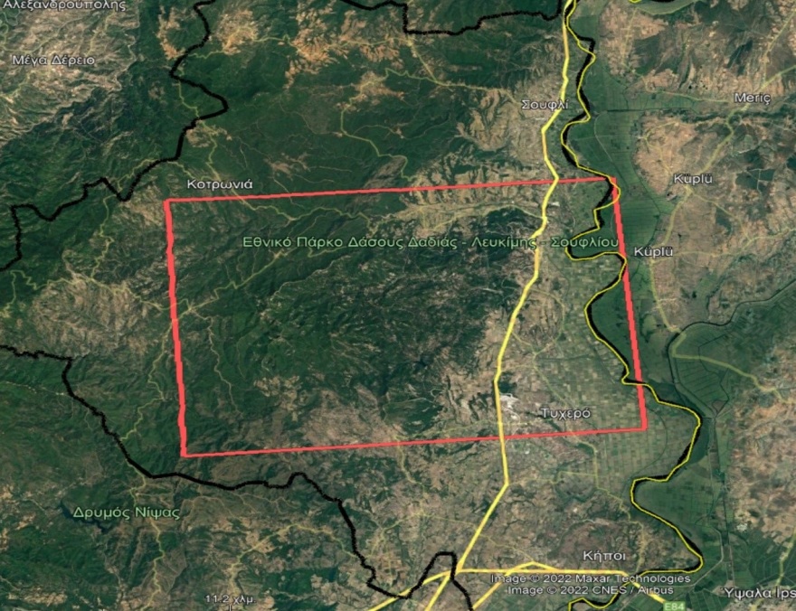 Τρίτη ημέρα ανεξέλεγκτη η μεγάλη φωτιά στο δάσος της Δαδιάς - Οι πυκνοί καπνοί δυσκολεύουν τις ρίψεις