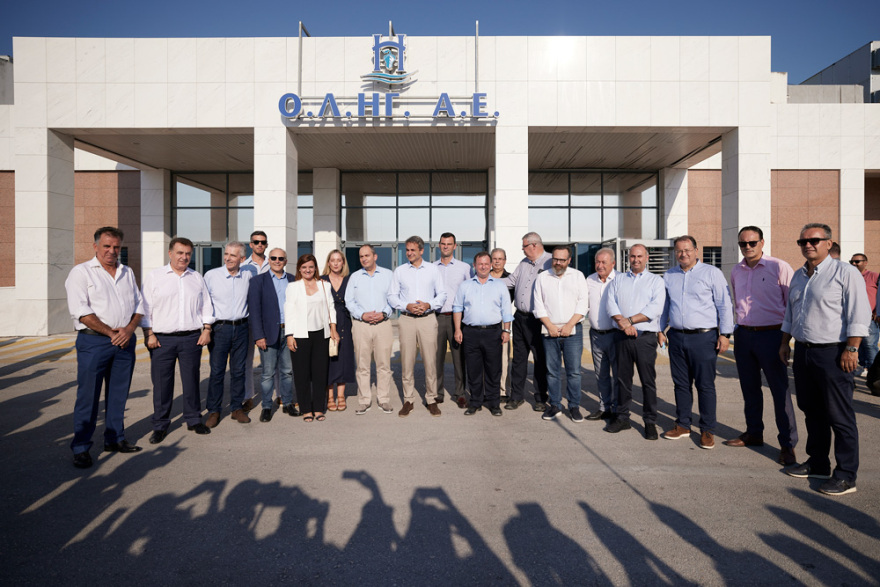 Ο Μητσοτάκης επισκέφθηκε τα έργα του νέου λιμένα Ηγουμενίτσας